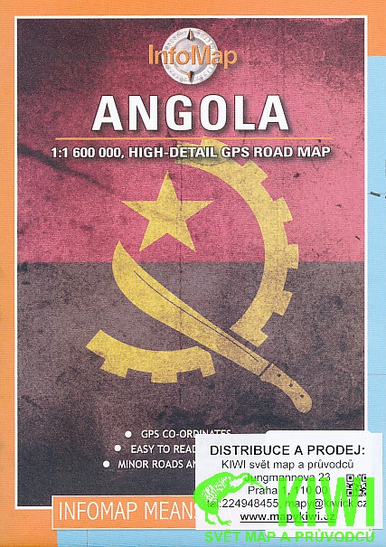 Craenen BBV distribuce mapa Angola 1:1,660 mil. InfoMap