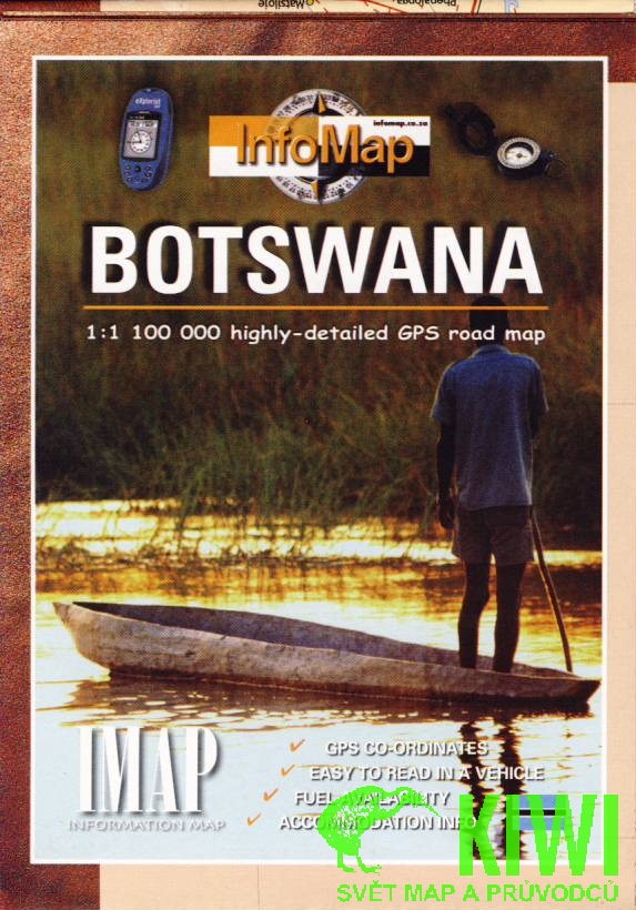 Craenen BBV distribuce mapa Botswana 1:1 mil. InfoMap