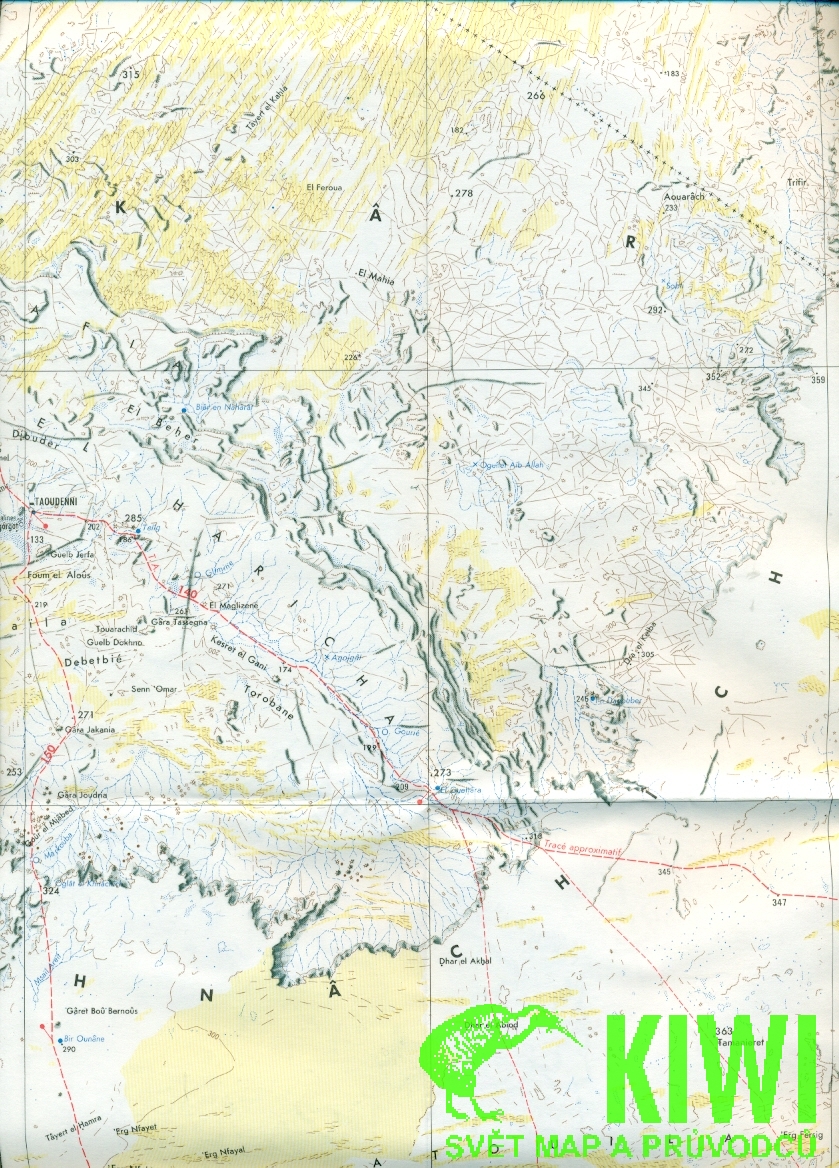 Craenen BBV distribuce mapa Taoudenni 1:1 mil.