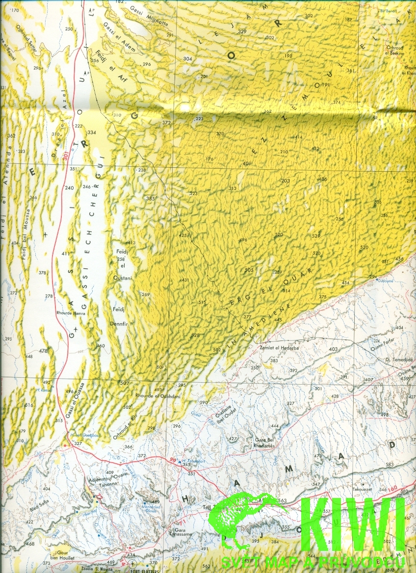 Craenen BBV distribuce mapa Hassi Messaoud 1:1 mil.