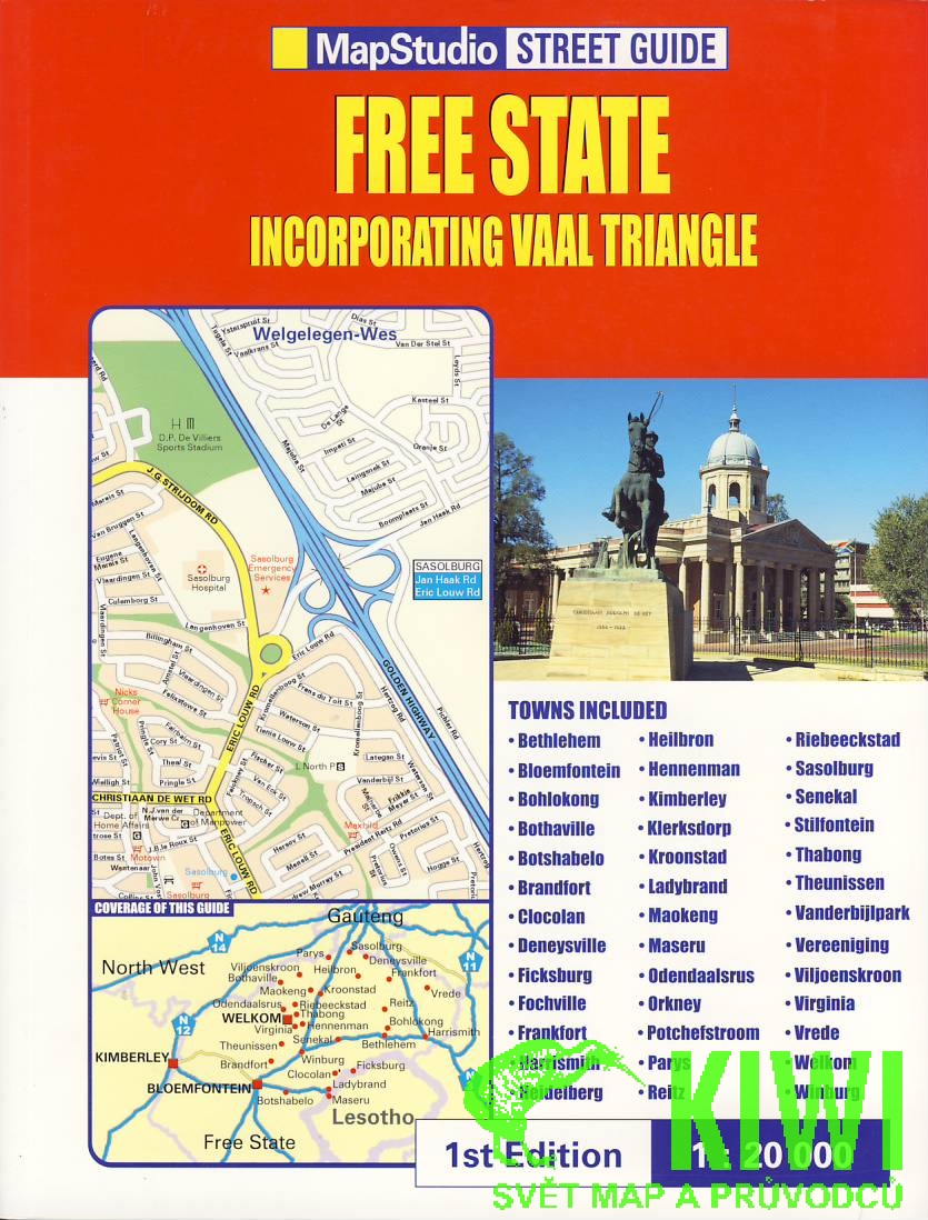 MapStudio vydavatelství atlas Free State 1:20 t. (atlas měst)