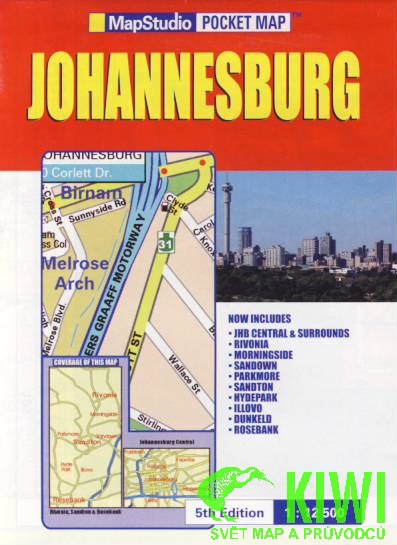 MapStudio vydavatelství plán Johannesburg 1:12,5 t.