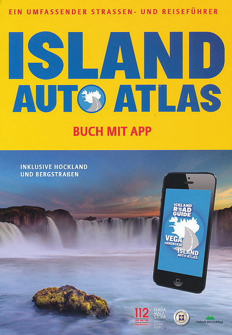 Mál og menning vydavatelství atlas Island Auto atlas und Reisefuhrer německy
