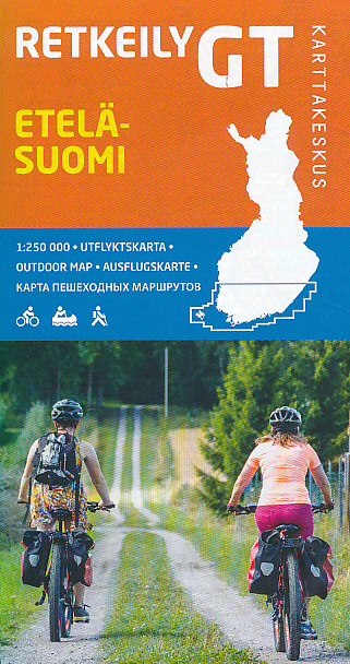 Karttakeskus vydavatelství mapa Finland south 1:250 t.