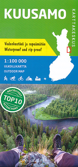 Karttakeskus vydavatelství mapa Kuusamo 1:100 t.