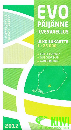 Karttakeskus vydavatelství mapa Evo,Paijanne,Ilvesvaellus 1:25 t.
