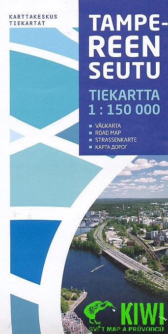Karttakeskus vydavatelství mapa Tampere a okolí 1:150 t.