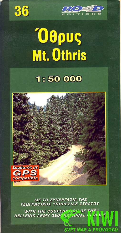 ROAD vydavatelství mapa Mt. Othris 1:50 t.