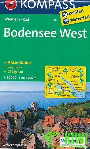 Kompass Bodensee West 1a 1:50 t. laminovaná