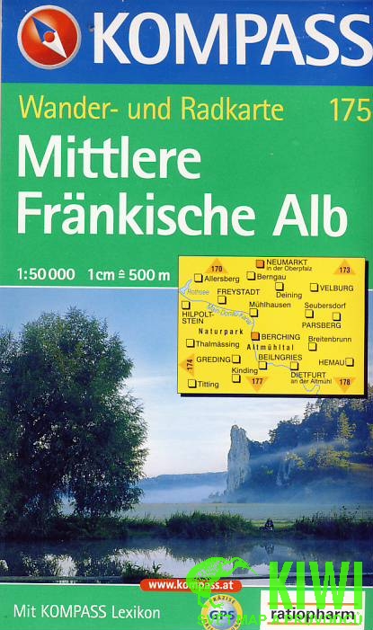 Kompass Mittlere Frankische Alb 1:50 t.