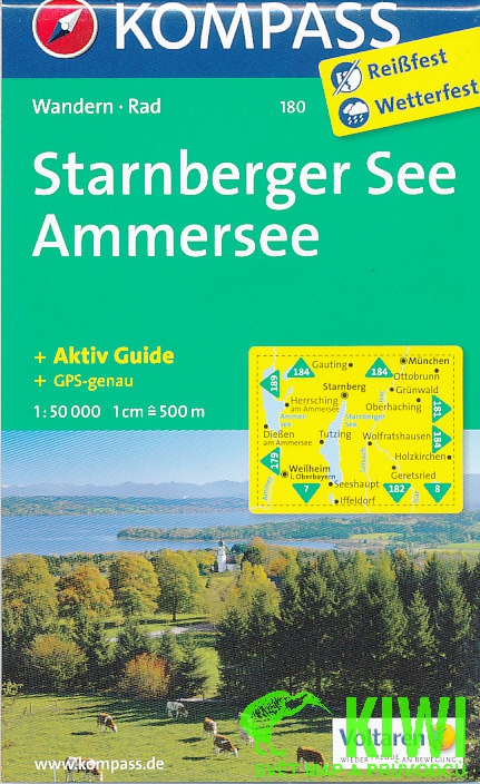 Kompass Starnberger See, Ammersee 1:50 t. laminovaná