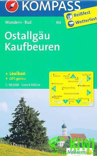 Kompass Ostallgau,Kaufbeuren 1:50 t.