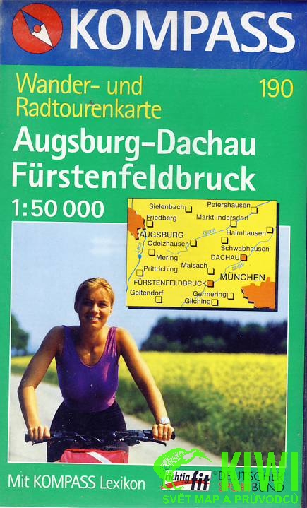 Kompass Augsburg-Dachau-Furstenfeldbruck 1:50 t.