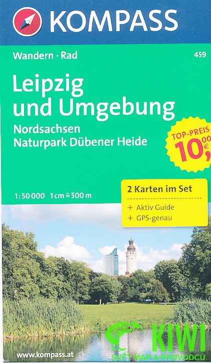 Kompass Leipzig und Umgebung 1:50 t. laminovaná