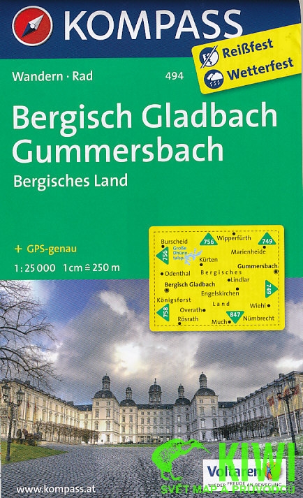 Kompass Bergisch Gladbach, Gummersbach 1:25 t.