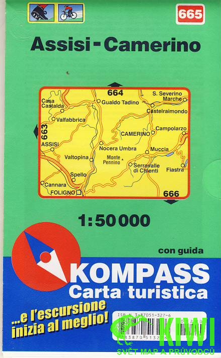 Kompass Assisi-Camerino 1:50 t.