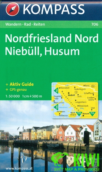 Kompass Nordfriesland Nord, Niebull, Husum 1:50 t.