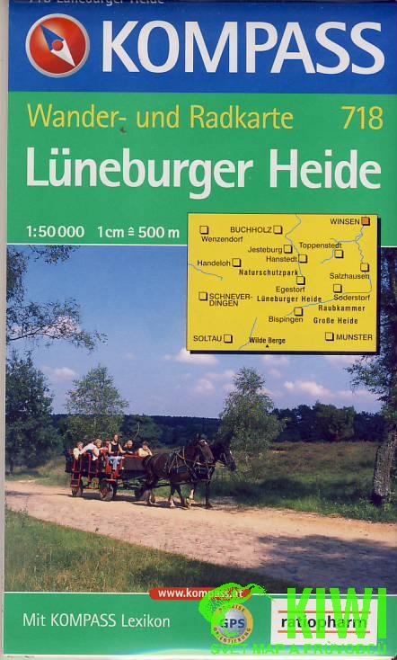 Kompass Luneburger Heide 1:50 t.