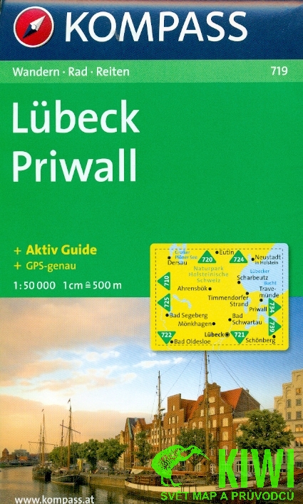 Kompass Lubeck, Priwall 1:50 t.