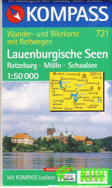 Kompass Lauenburgische Seen 1:50 t. +