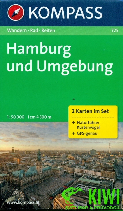 Kompass Hamburg und Umgebung 1:50 t.