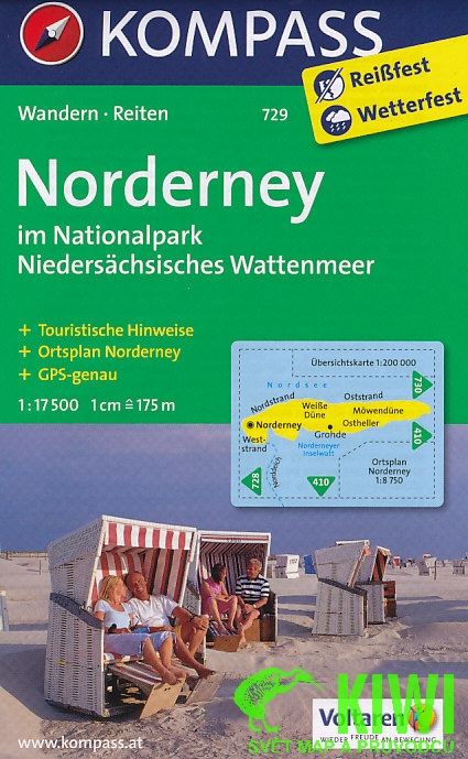 Kompass Norderney 1:17,5 t. +
