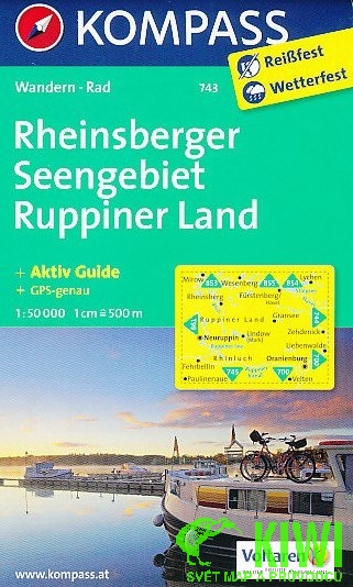 Kompass Rheinsberger Seengebiet 1:50 t. +