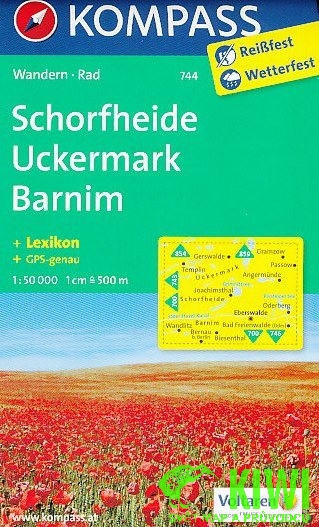 Kompass Schorfheide Uckermark Barnim 1:50 t. +