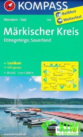 Kompass Markischer Kreis, Ebbegebirge 1:50 t.