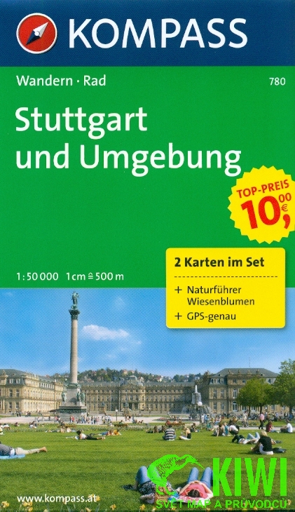 Kompass Stuttgart und Umgebung 1:50 t.