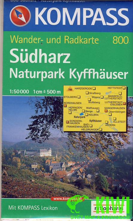 Kompass Südharz -Naturpark Kyffhäuser 1:50 t.