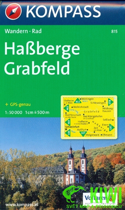 Kompass Hassberge, Grabfeld 1:50 t.