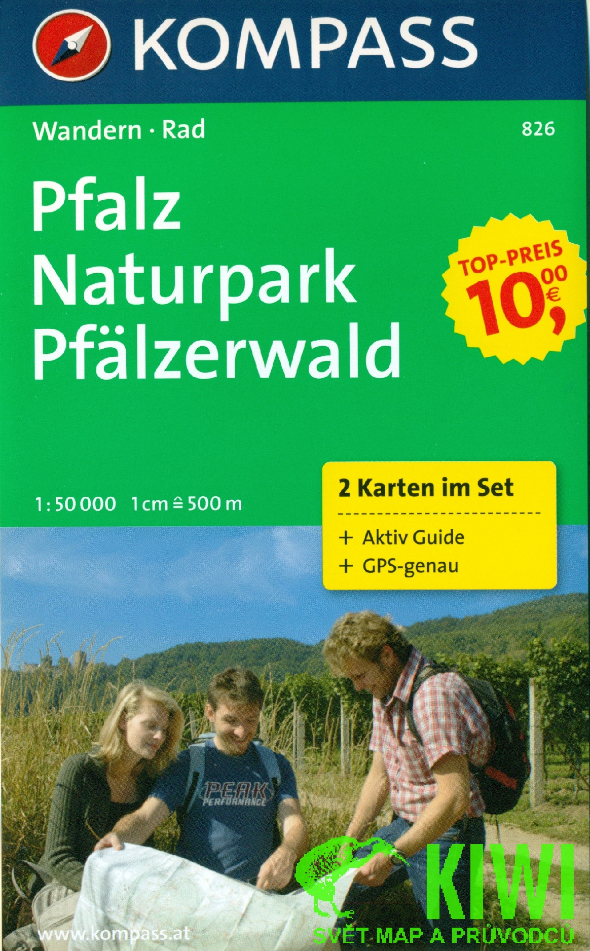 Kompass Pfalz, Naturpark Pfalzerwald 1:50 t.