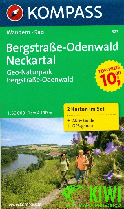 Kompass Bergstrasse - Odenwald 1:50 t.
