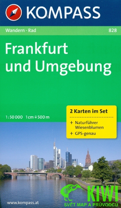Kompass Frankfurt und Umgebung 1:50 t.