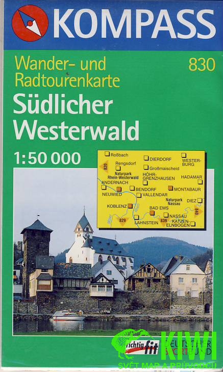 Kompass Sudlicher Westerwald 1:50 t. +
