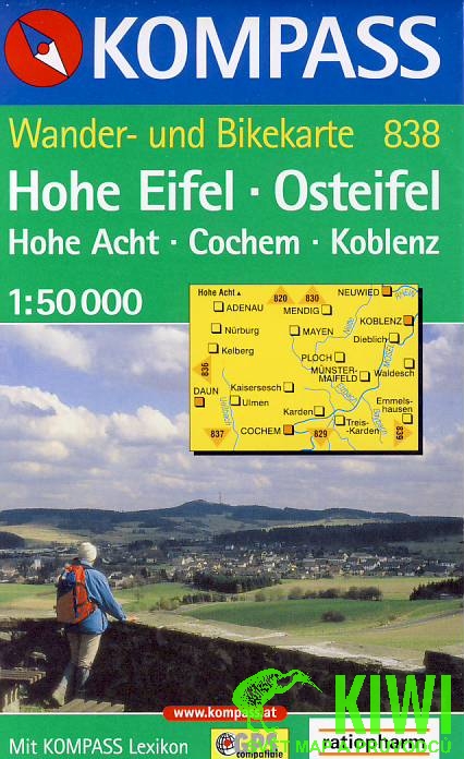 Kompass Hohe Eifel, Osteifel 1:50 t. +