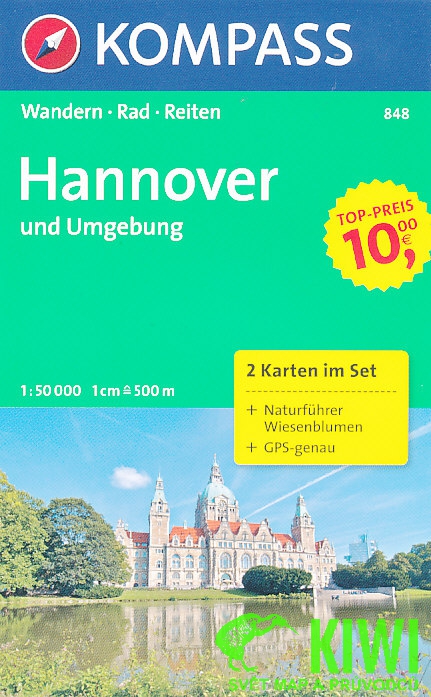 Kompass Hannover 1:50 t. (2 mapy)