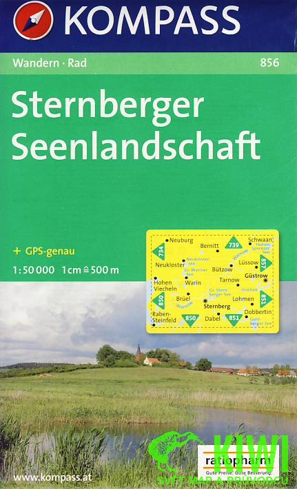 Kompass Sternberger Seenlandschaft 1:50 t.