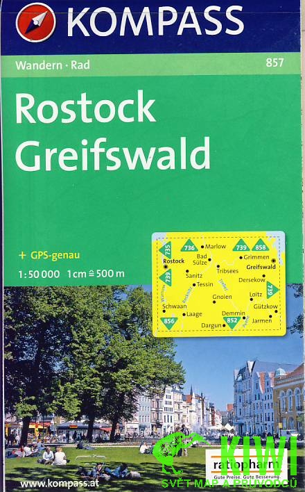Kompass Rostock, Greiswald 1:50 t.