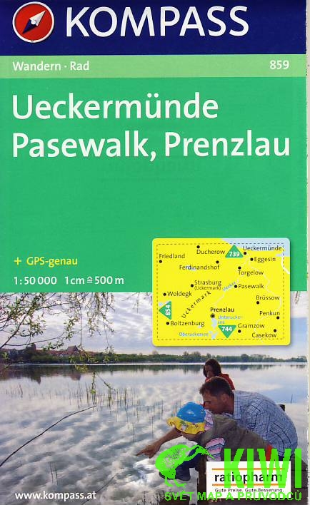 Kompass Ueckermunde, Pasewalk, Prenzlau 1:50 t.