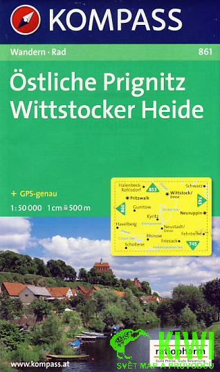 Kompass Ostliche Prignitz Wittstocker Heide 1:50 t.