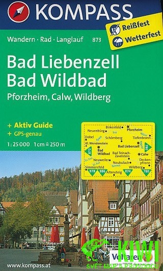 Kompass Bad Liebenzell-Wildbad 1:25 t.