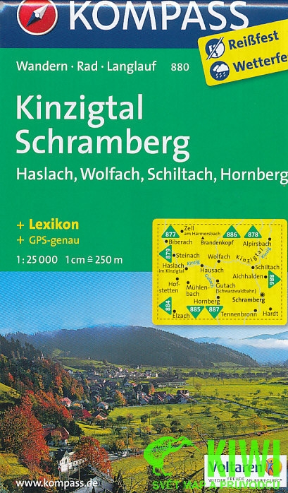 Kompass Kinzigtal Schramberg 1:25 t. laminovaná +