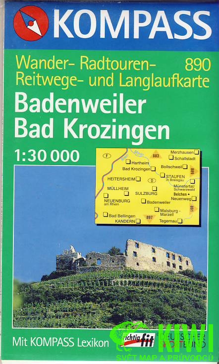 Kompass Badenweiler-Bad Krozingen 1:30 t. +