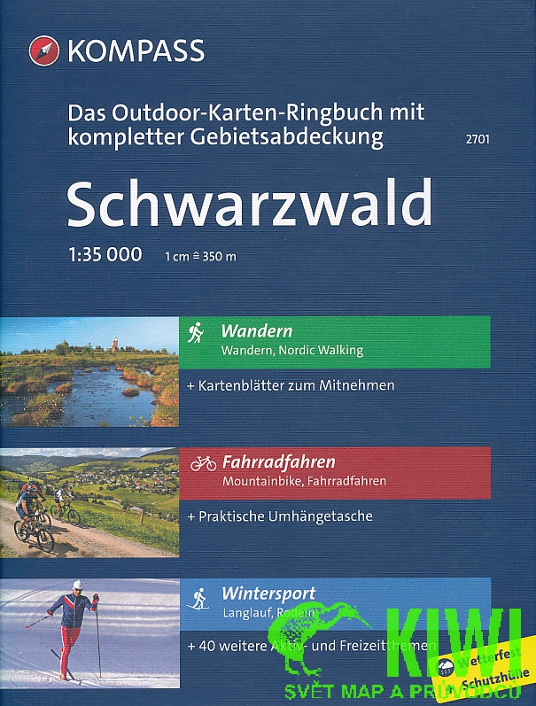 Kompass Schwarzwald 1:35 t. turistický