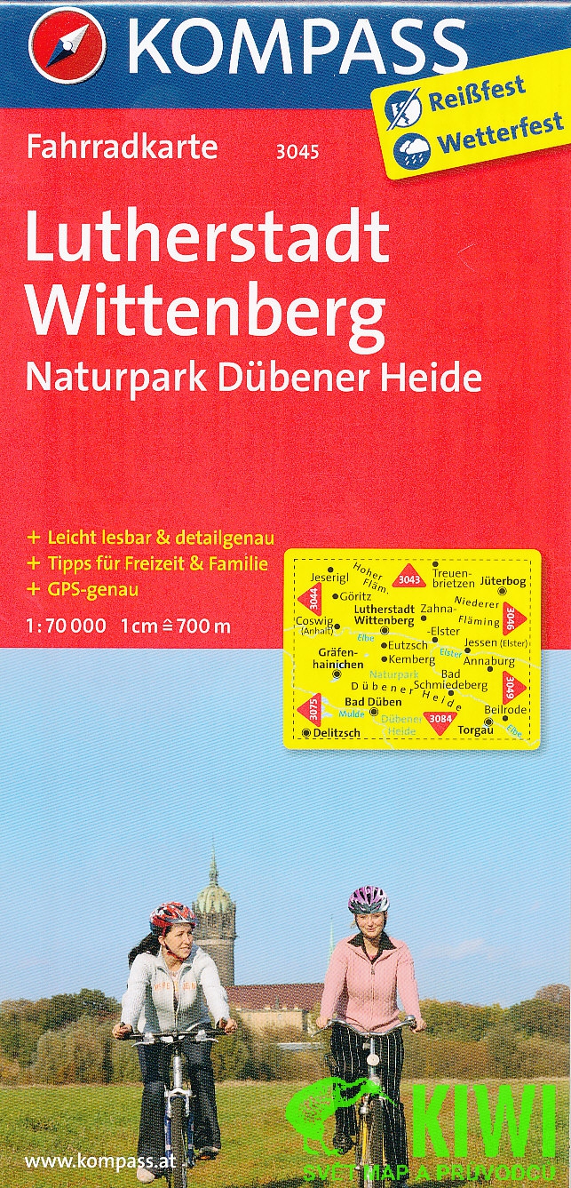 Kompass Lutherstadt Wittenberg 1:70 t. laminovaná