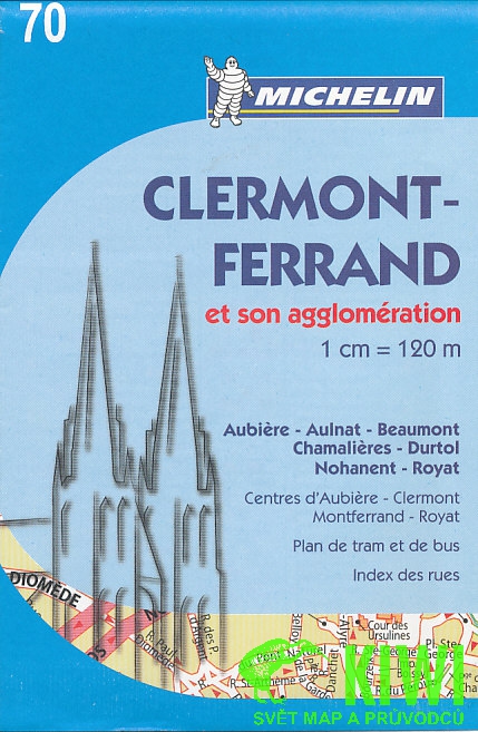 Michelin plán Clermont-Ferrand 1:12 t.