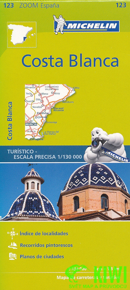 Michelin mapa Costa Blanca 1:130 t.