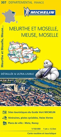Michelin mapa Meurthe et Moselle 1:150 t.